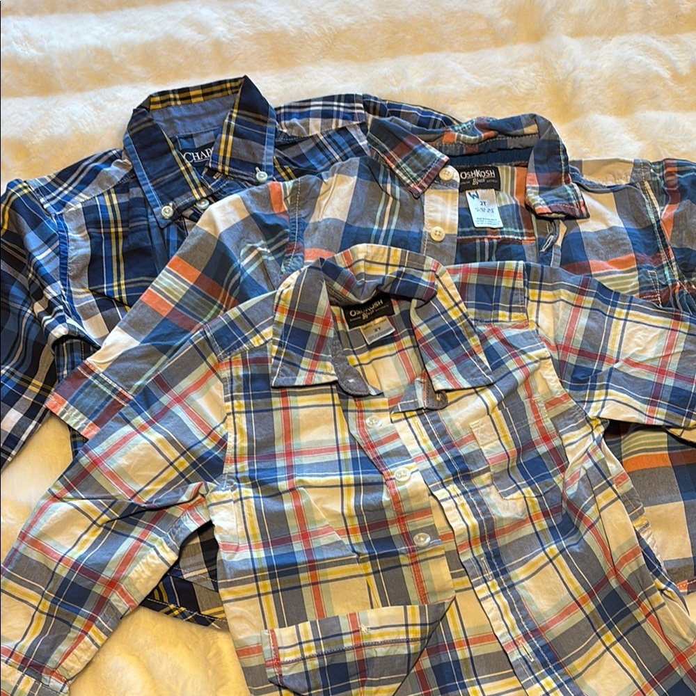 Classic Plaid Men's Shirt - Blue, Red, Yellow